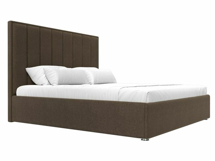 Кровать Афродита 180х200 коричневого цвета с подъемным механизмом - лучшие Кровати для спальни в INMYROOM