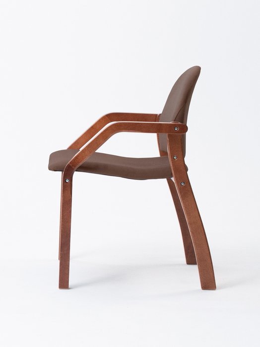 Стул-кресло Джуно коричневого цвета - купить Обеденные стулья по цене 7590.0