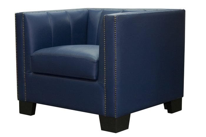 Кресло Bagnat темно-синего цвета - лучшие Интерьерные кресла в INMYROOM