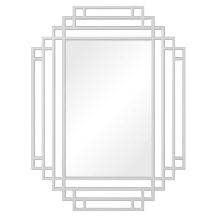 Настенное зеркало Riserva белого цвета