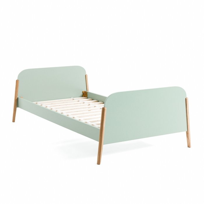 Кровать детская с основанием Nadil 90х190 зеленого цвета - лучшие Одноярусные кроватки в INMYROOM