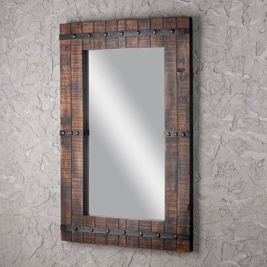 Зеркало настенное в раме из антикварного дерева - лучшие Настенные зеркала в INMYROOM