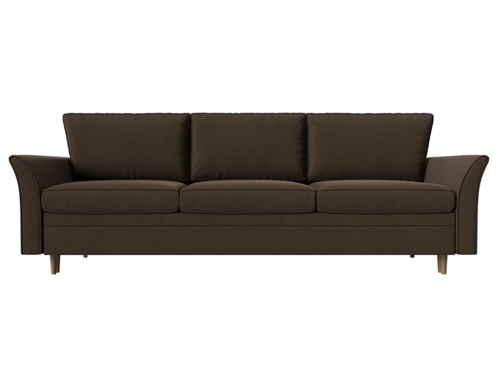 Прямой диван-кровать София коричневого цвета - купить Прямые диваны по цене 55999.0