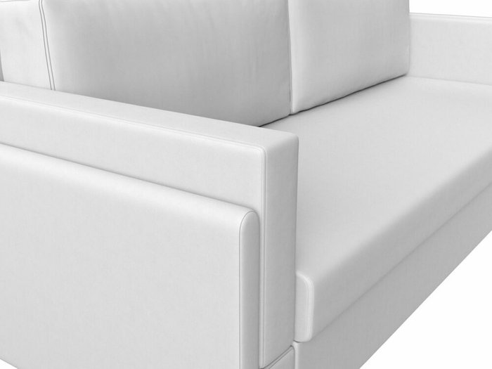 Диван-кровать Лига 007 белого цвета (экокожа) - лучшие Прямые диваны в INMYROOM