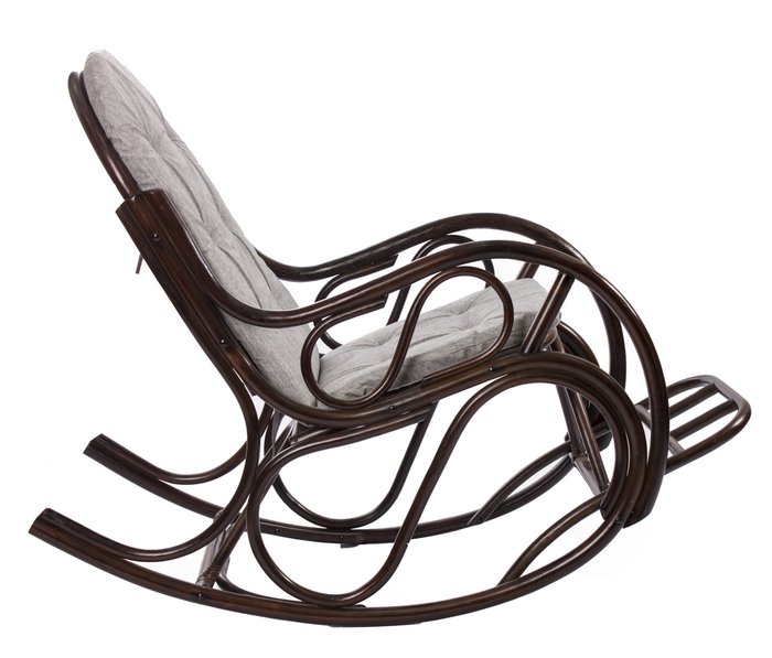 Кресло-качалка Classic с подушкой коньяк - лучшие Садовые кресла в INMYROOM