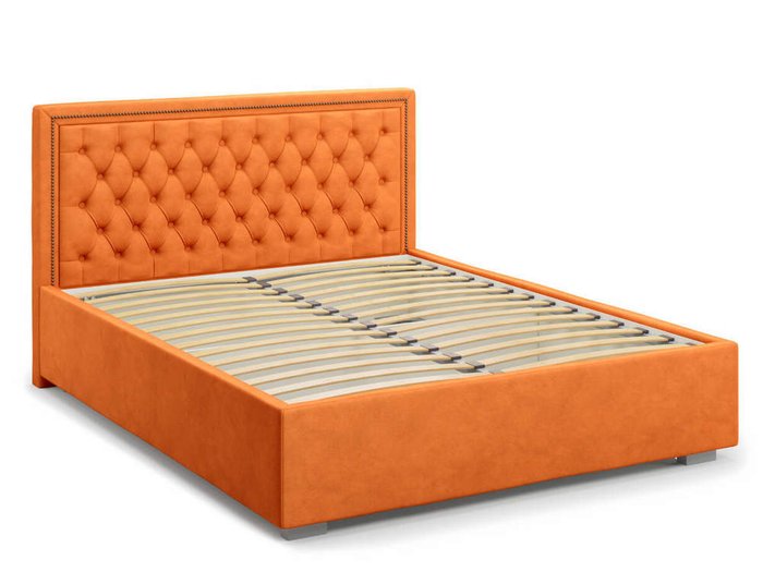 Кровать Orto без подъемного механизма 160х200 оранжевого цвета