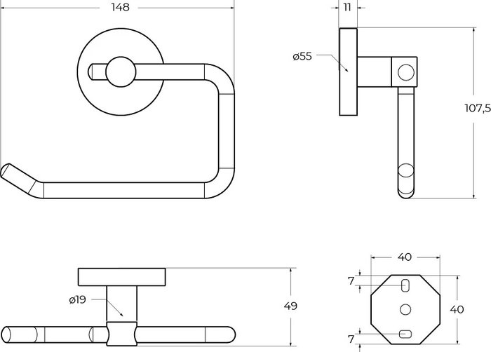 Держатель туалетной бумаги Relax - купить Держатели для туалетной бумаги по цене 2460 Держатель туалетной бумаги Relax - купить Держатели для туалетной бумаги по цене 2460