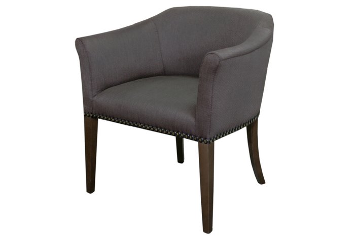 Компактное полукресло Boato серого цвета - купить Интерьерные кресла по цене 28270.0