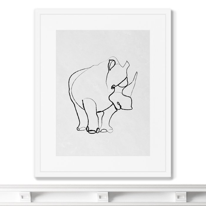 Репродукция картины в раме Rhino