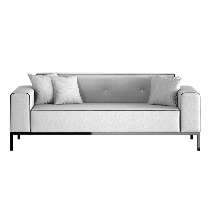 Диван Oxford серого цвета - купить Прямые диваны по цене 105925.0