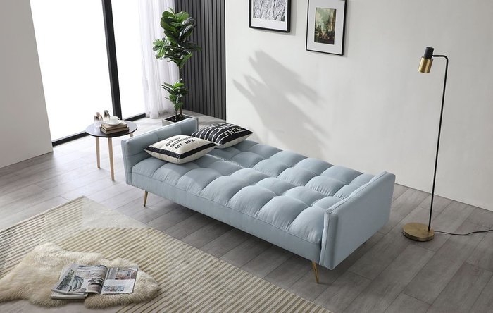 Диван-кровать Madrid голубого цвета - купить Прямые диваны по цене 42721.0