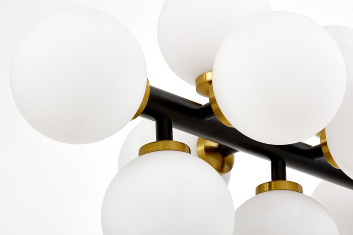 Подвесной светильник Lumina Deco Marsiada LDP 6033-16 BK+MD - лучшие Подвесные люстры в INMYROOM
