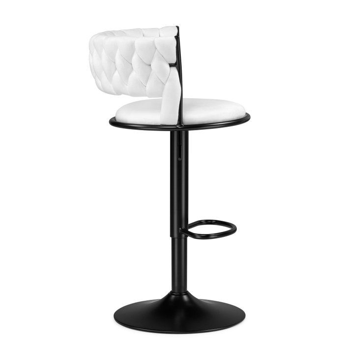 Барный стул Lotus бело-черного цвета - лучшие Барные стулья в INMYROOM