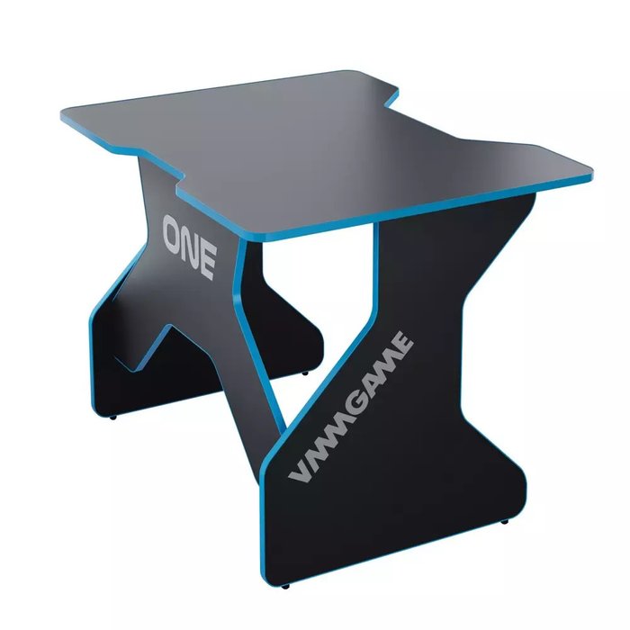 Игровой компьютерный стол One черно-синего цвета - купить Письменные столы по цене 7490.0