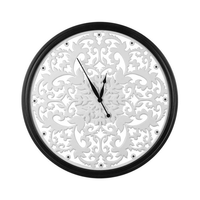 Настенные часы REFINED white-black