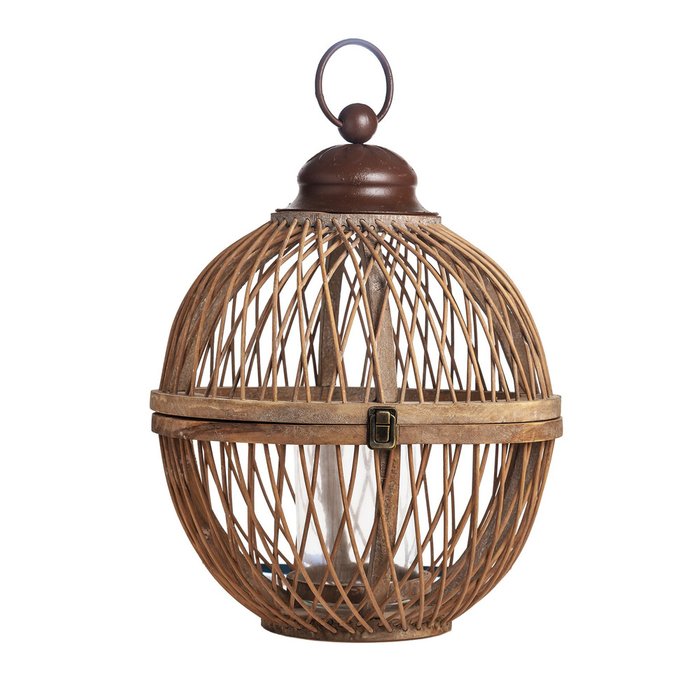 Фонарь-подсвечник Bamboo в винтажном стиле Большой Фонарь-подсвечник Bamboo в винтажном стиле Большой