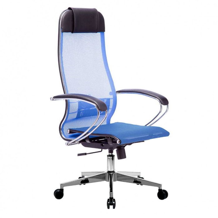 Компьютерное кресло Сократ синего цвета