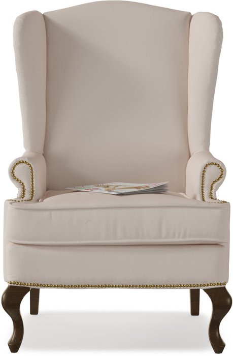 Кресло английское Биг Бен Cream с ушками - купить Интерьерные кресла по цене 27850.0
