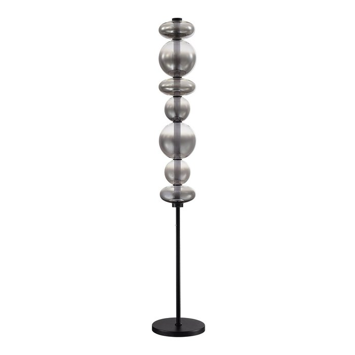 Светильник напольный ST-Luce Черный/Дымчато-Серый LED 1*40W 3000K PERLINA - купить Торшеры по цене 39990.0