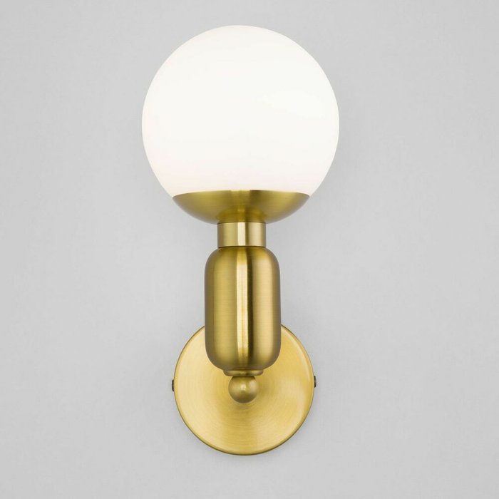 Настенный светильник со стеклянным плафоном 50251/1 латунь Bubble - купить Бра и настенные светильники по цене 4320.0