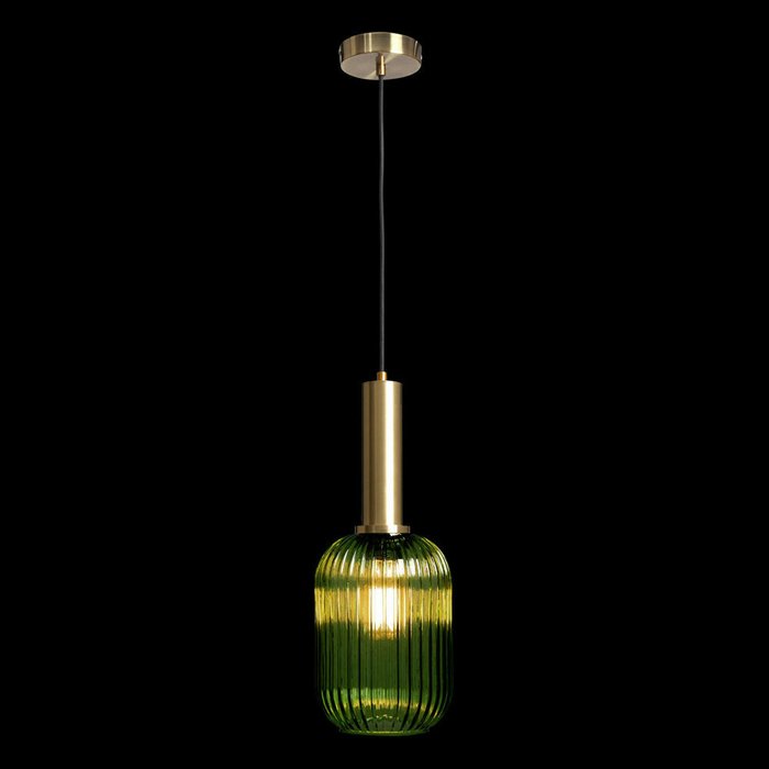 Подвесной светильник зеленого цвета - купить Подвесные светильники по цене 4360.0