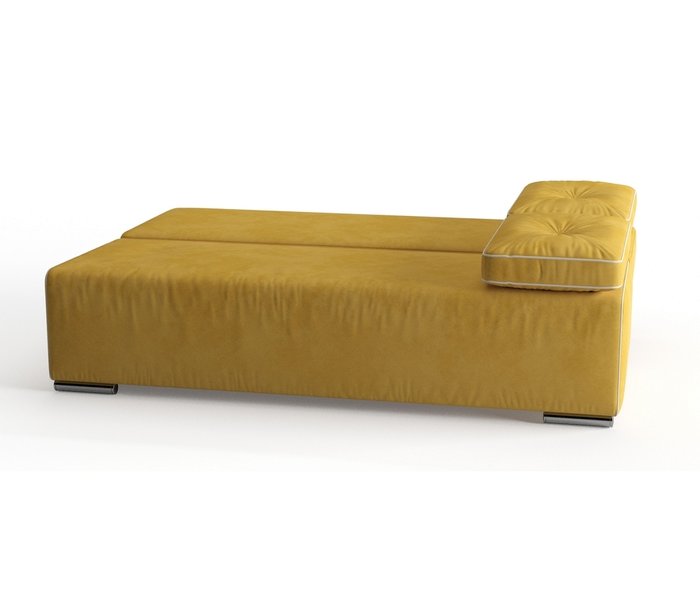 Диван-кровать Роклин в обивке из велюра желтого цвета - лучшие Прямые диваны в INMYROOM
