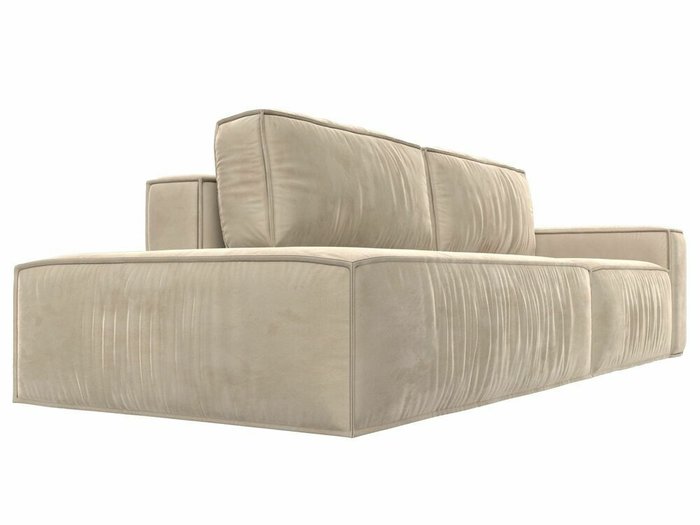  Прямой диван-кровать Прага модерн бежевого цвета подлокотник справа - лучшие Прямые диваны в INMYROOM