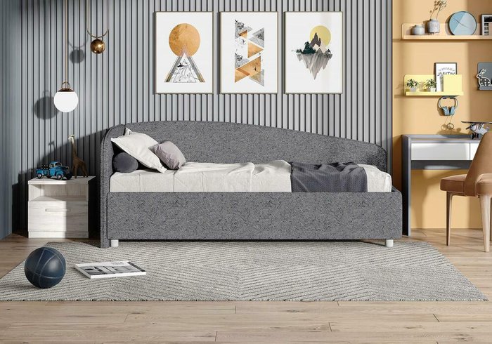 Кровать Paola L 90х200 цвета марсала без основания и подъемного механизма - купить Кровати для спальни по цене 21500.0