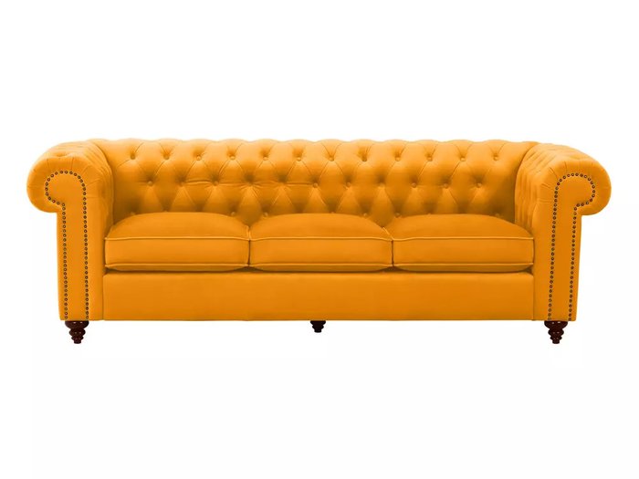 Диван Chester Classic горчичного цвета