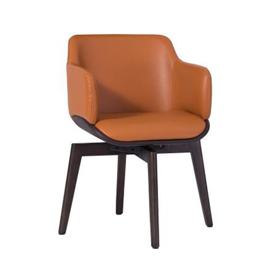 Стул-кресло Howard оранжевого цвета