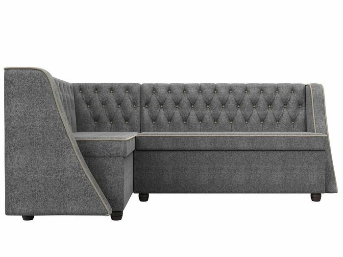 Кухонный угловой диван Лофт серого цвета левый угол - купить Угловые диваны по цене 49999.0