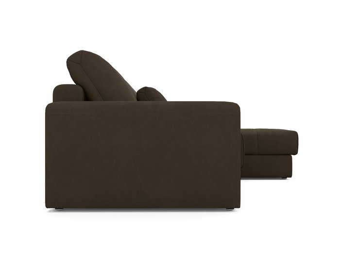 Угловой диван-кровать Ruiz темно-коричневого цвета - лучшие Угловые диваны в INMYROOM