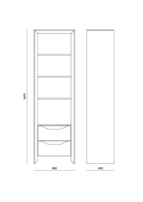 Книжный шкаф Frame бежевого цвета - лучшие Книжные шкафы в INMYROOM