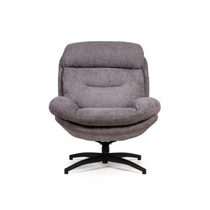Кресло качалка с оттоманкой Magnus серого цвета - купить Интерьерные кресла по цене 59900.0