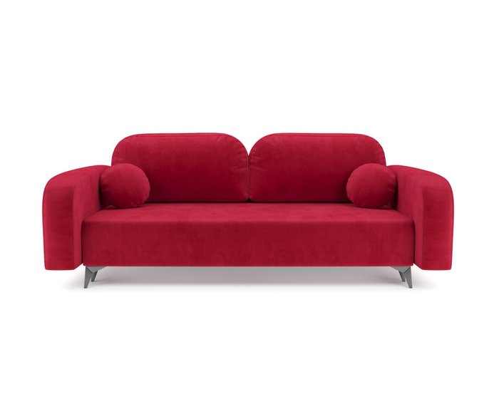 Прямой диван-кровать Цюрих красного цвета - купить Прямые диваны по цене 39590.0