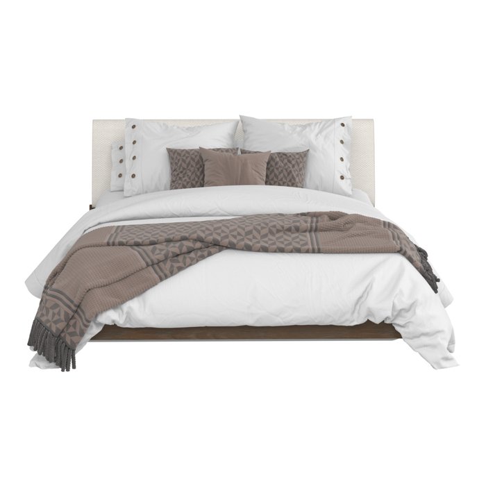 Кровать Сиена 160х200 с белым изголовьем  - купить Кровати для спальни по цене 36662.0
