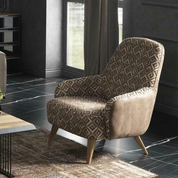Кресло Анка темно-бежевого цвета - лучшие Интерьерные кресла в INMYROOM