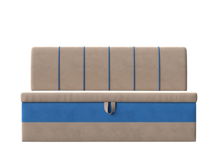 Диван-кровать Энигма бежево-голубого цвета - купить Прямые диваны по цене 34999.0