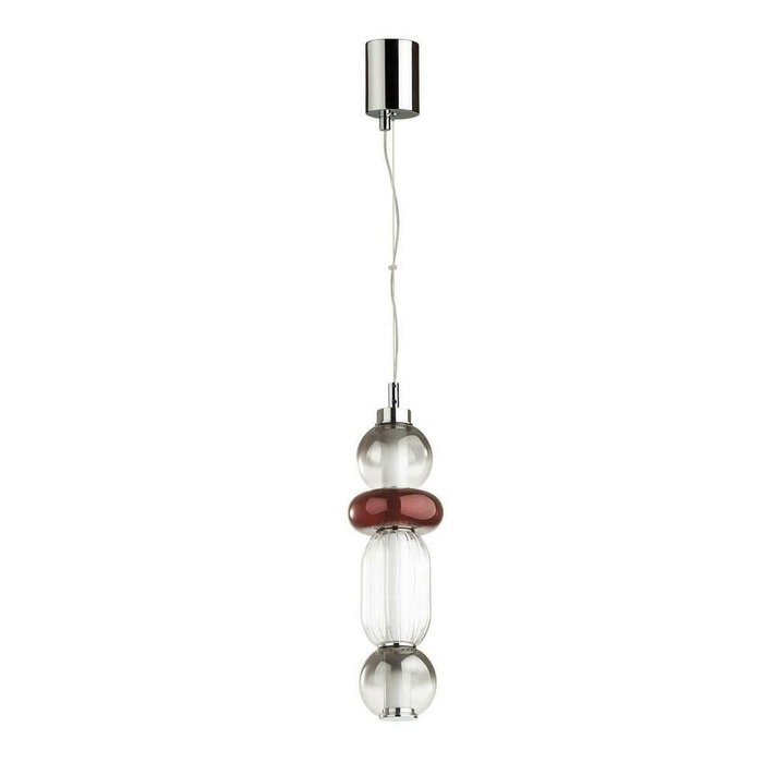 Подвесной светодиодный светильник Beans  дымчатого цвета