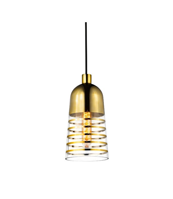 Подвесной светильник Etrica золотого цвета  - лучшие Подвесные светильники в INMYROOM