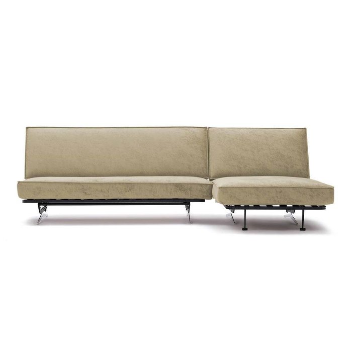 Угловой диван-кровать Арни Beauty бежевого цвета