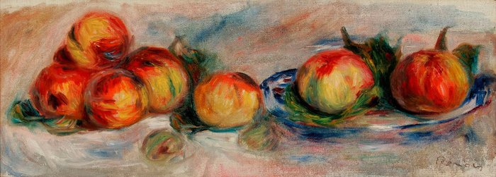 Репродукция картины на холсте Натюрморт с яблоками 