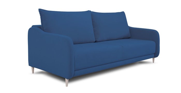 Прямой диван-кровать Бьёрг синего цвета - купить Прямые диваны по цене 63294.0