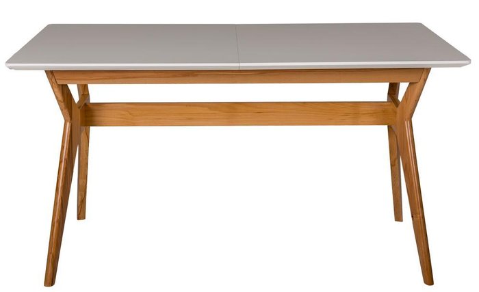 Раскладной обеденный стол Нарвик серо-бежевого цвета - купить Обеденные столы по цене 37570.0