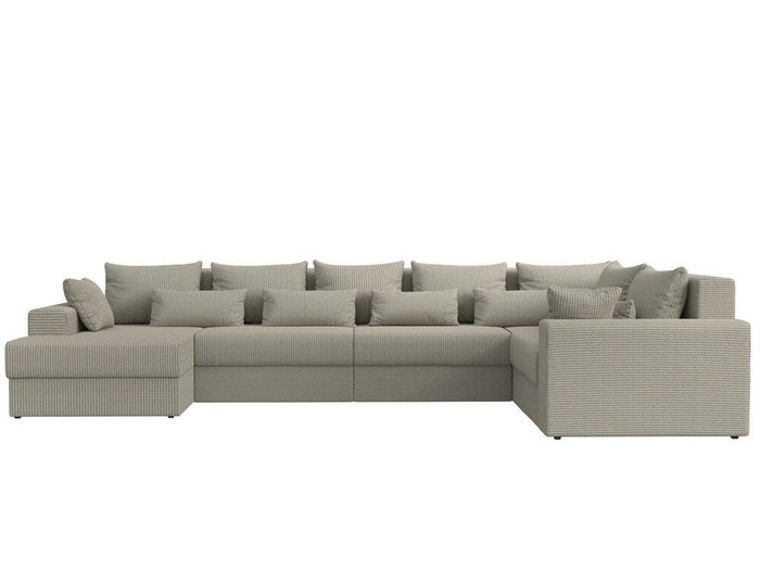 Угловой диван-кровать Майами серо-бежевого цвета левый угол - купить Угловые диваны по цене 99999.0