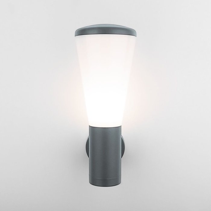 Настенный уличный светильник Cone серо-белого цвета - купить Настенные уличные светильники по цене 3170.0