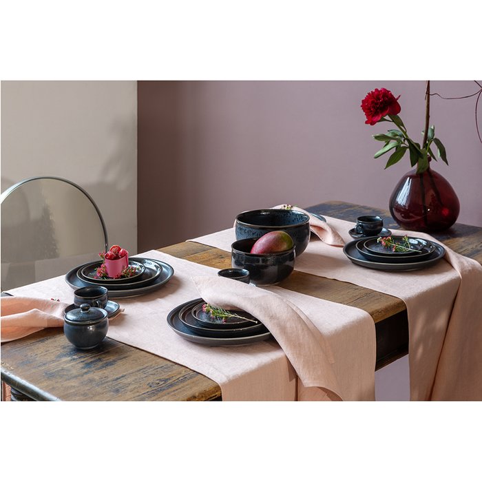 Набор из двух чайных пар Cosmic kitchen черно-синего цвета - лучшие Для чая и кофе в INMYROOM