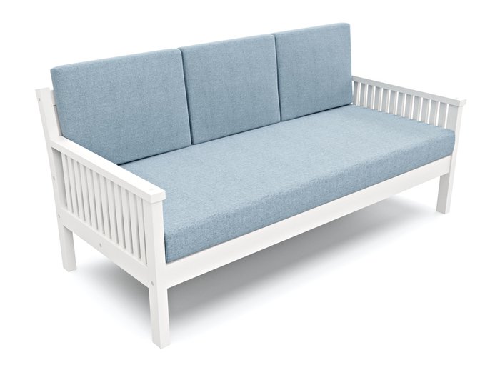 Диван-кровать Норман Б голубого цвета - лучшие Прямые диваны в INMYROOM