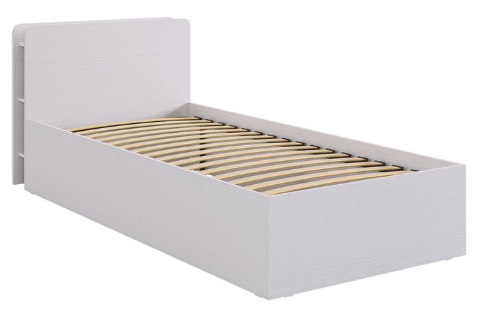 Кровать Юниор 90х200 серо-бежевого цвета без подъемного механизма - купить Кровати для спальни по цене 14880.0