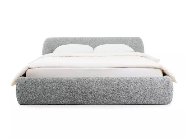 Кровать Sintra 160х200 серого цвета без подъемного механизма  - купить Кровати для спальни по цене 78300.0